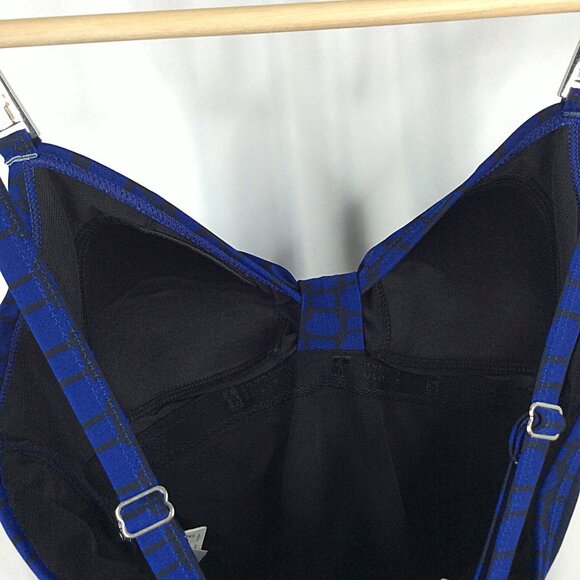 Silhouette Solution One Piece Swimsuit Womens Size 8 Navy Blue Tummy Control - Picture 5 of 8